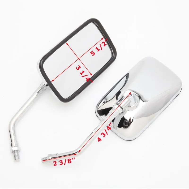 Motorcycle Modified Square Rearview Handlebar Mirror for Honda Shadow VT VT1100 VT750 VT600 VF750 Magna 750 ATV Scooter Parts