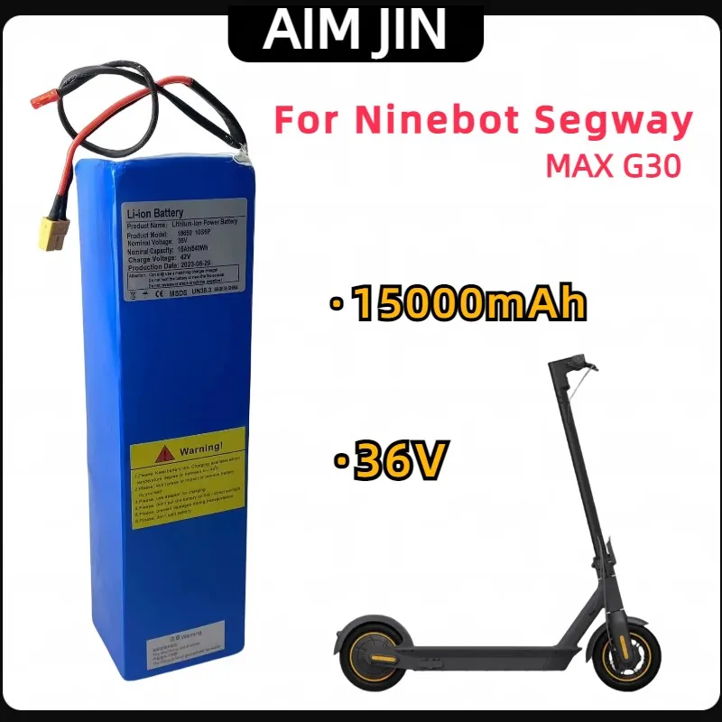 36V 15AH 540wH 18650 LI-ION Battery Pack For Segway Ninebot MAX G30 Electric Scooter Special Battery