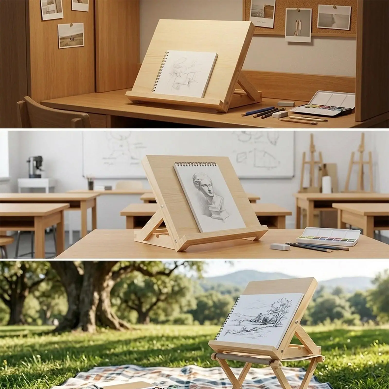 Tabletop Easel for Painting Adjustable Drawing Sketching Board Display Stand Holder Drawing Easel for Adults Painters Beginners