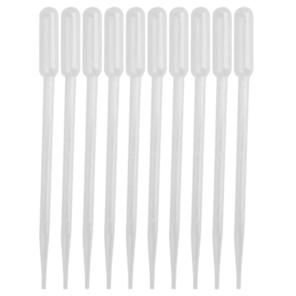 50pcs 5ml Plastic Graduated Pipettes Laboratory Dropper Liquid Transfer Tube for Scientific Research Use