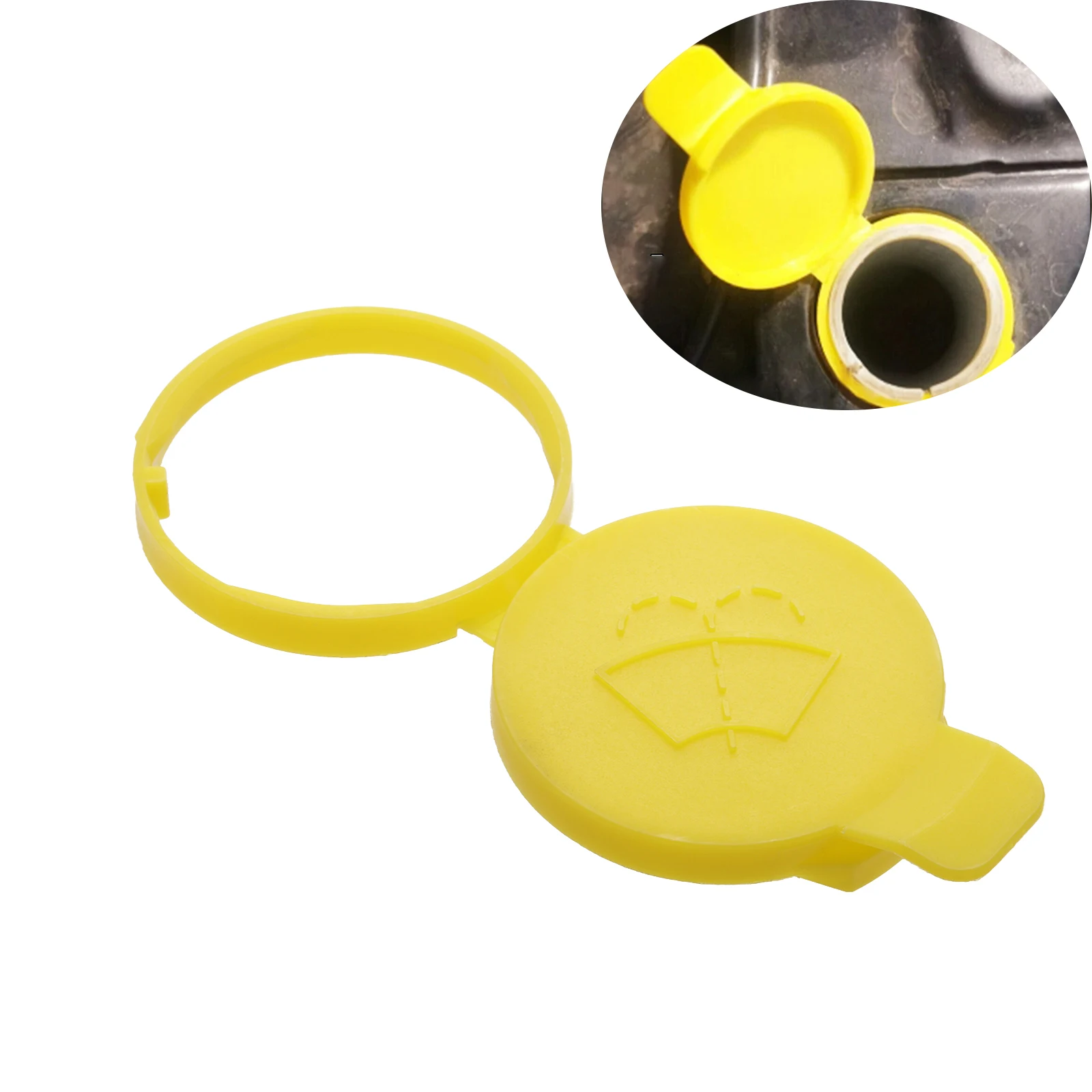 

1 Pc Car Washer Fluid Reservoir Cap Yellow 21347700 For Saab 9-3 2003-2011 9-3X 2010-2011 9-5 1999-2009 Exterior Car Accessories