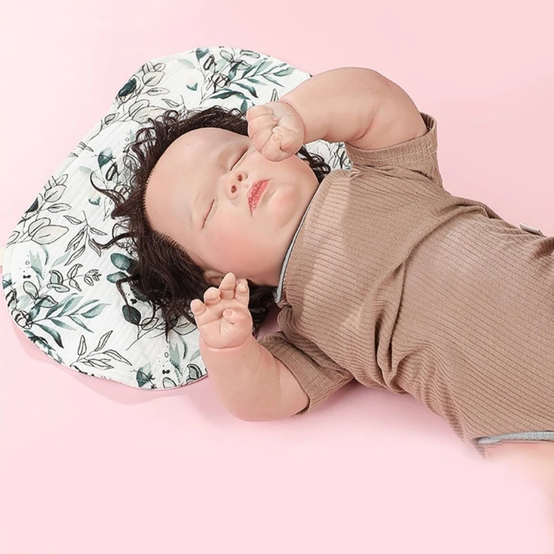 

Sweatproof Pillow Cover Kid Pillow Cover with Pattern Soft Pillow Cushion for Baby 0-6 Months Infant Bedding Accessory A2UB
