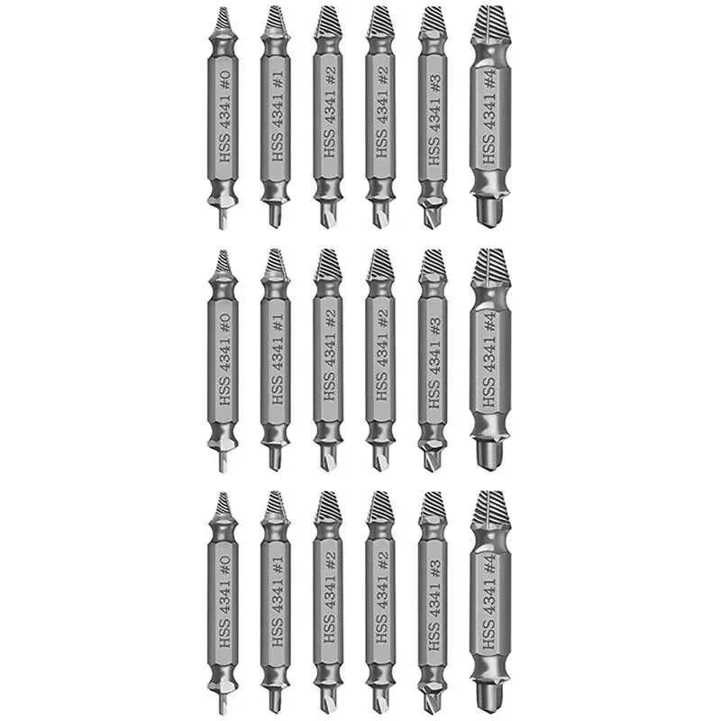 A84E-6Piece Screw Remover With Magnetic Bit Holder Broken Screw Remover, Broken Screws High Speed Steel