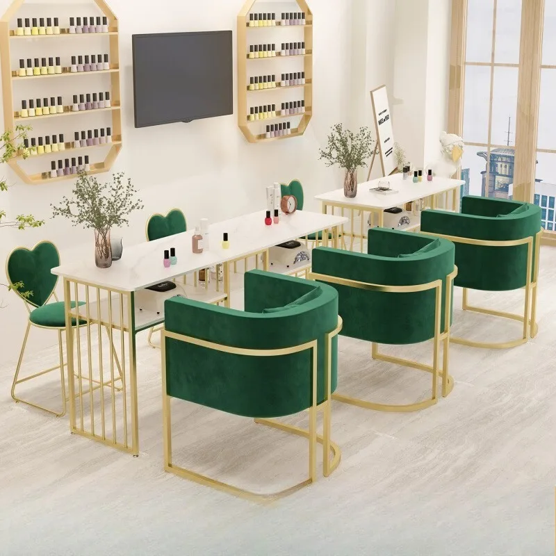 

Replacement Nordic Nail Table Chair Organizers Professional Makeup Nail Table Equipment Luxury Mesa De Manicure Salon Furniture