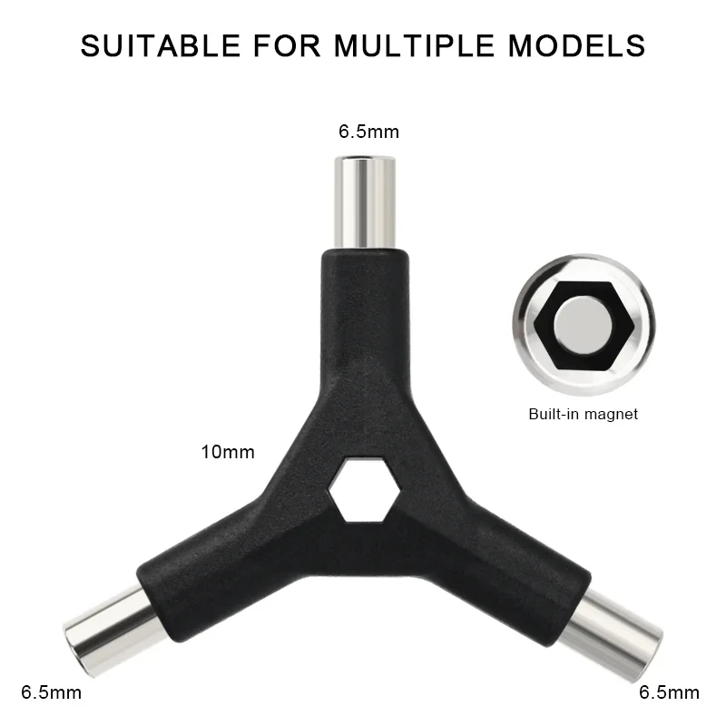 6 in 1 Y-Schraubenschlüssel-Set, austauschbare Bits, 3-Wege-Inbusschrauber, T25 PH2, Schraubendreher für Fahrradreparaturwerkzeug, Fahrrad-Multitool-Set – Detail 4