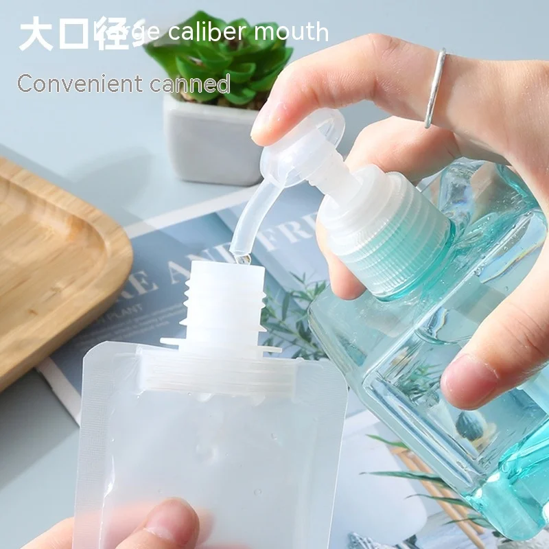 5pcs Travel Travel lotion Body Wash Shampoo Split Bag Portable Facial Cleanser Travel Disposable Cosmetic Bottle