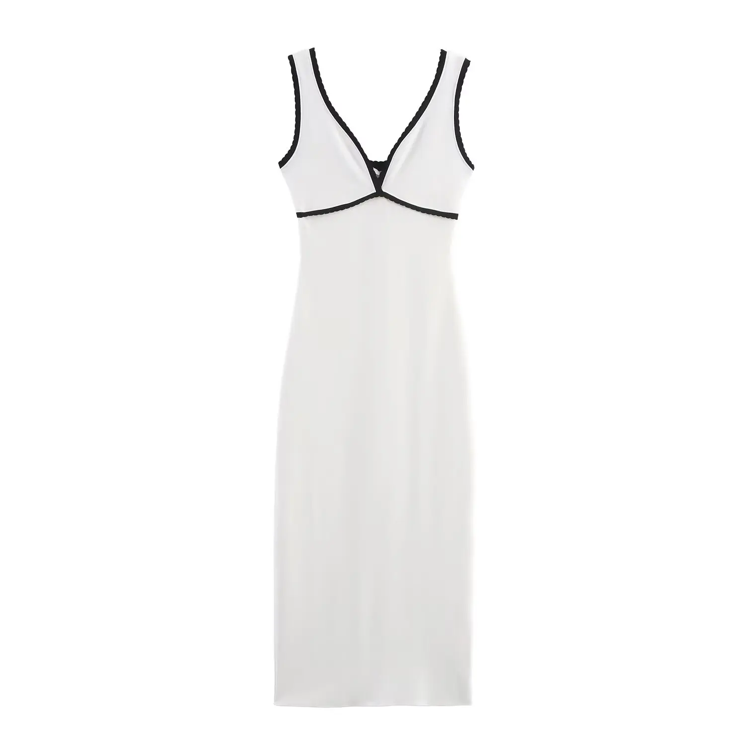 Mulheres backles malha deslizamento vestido feminino verão sólido mangas com decote em v vestido fino férias praia midi vestido senhora sexy vestido de festa