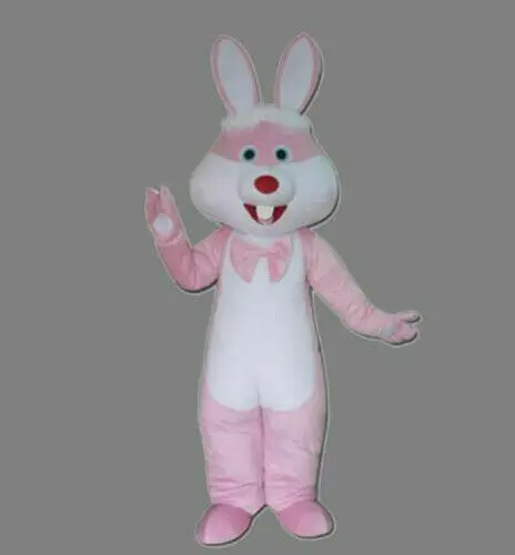 

New Adult Character Halloween Pink Rabbit Mascot Costume Halloween Christmas Dress Full Body Props Outfit Mascot Costume