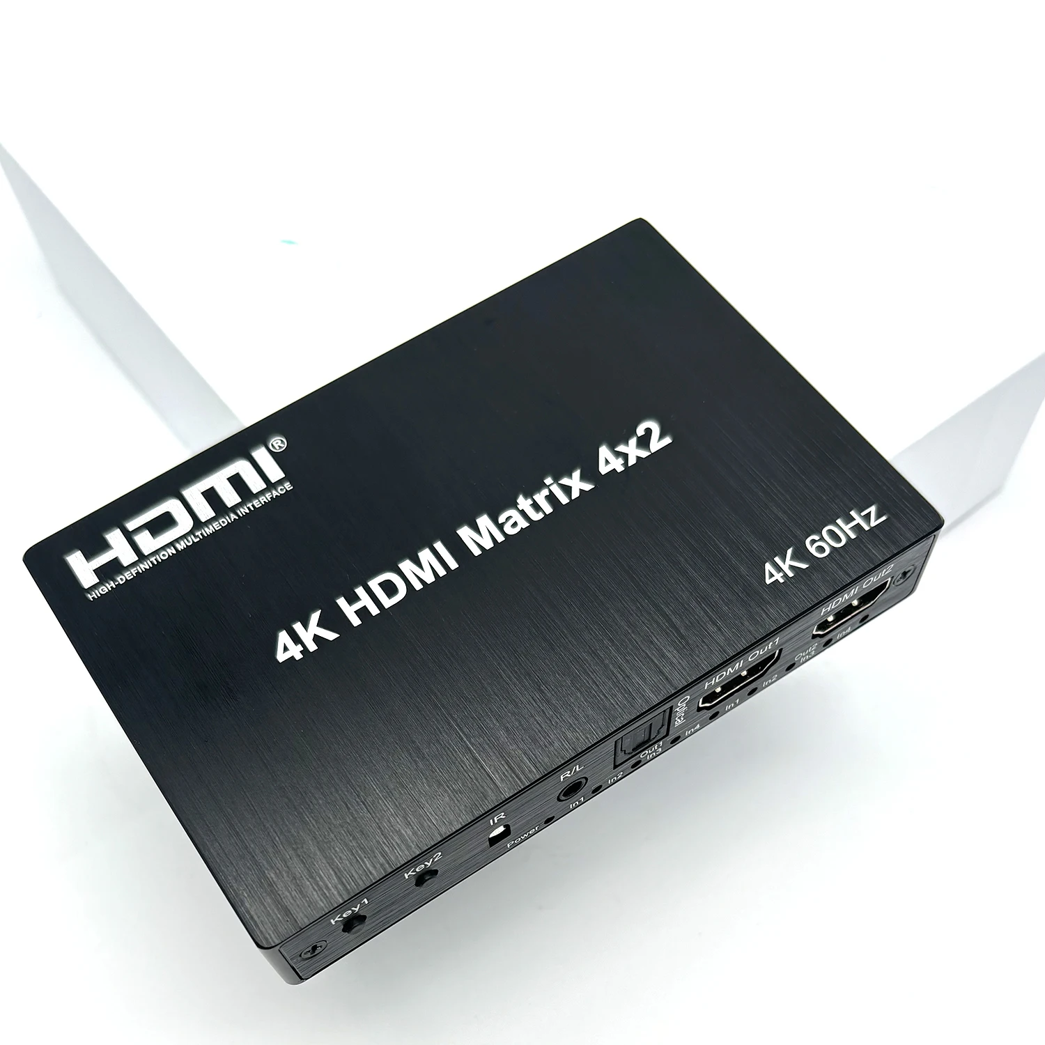 

4K 60hz 4x2 HDMI Matrix 2x2 2x4 HDMI2.0 Switch Splitter Audio Extractor Video Converter для PS4 DVD Laptop PC To TV Projector