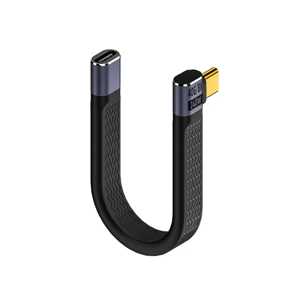 Professional 8K 60HZ 40Gbps USB4.0 Cable Flexible Fast Charging PD 240W Data Cable E-Marker Chip Laptop Extension Line