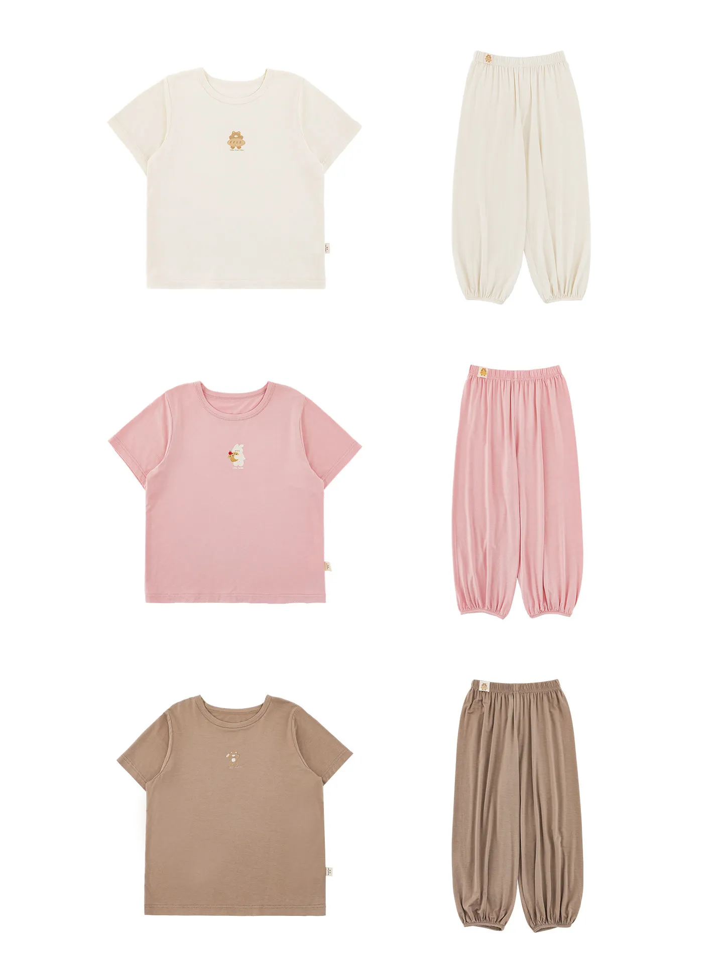 New Arrival Children Girls Cartoon Pajamas Breathable Lightweight Mosquito Proof Loungewear 2-6Y