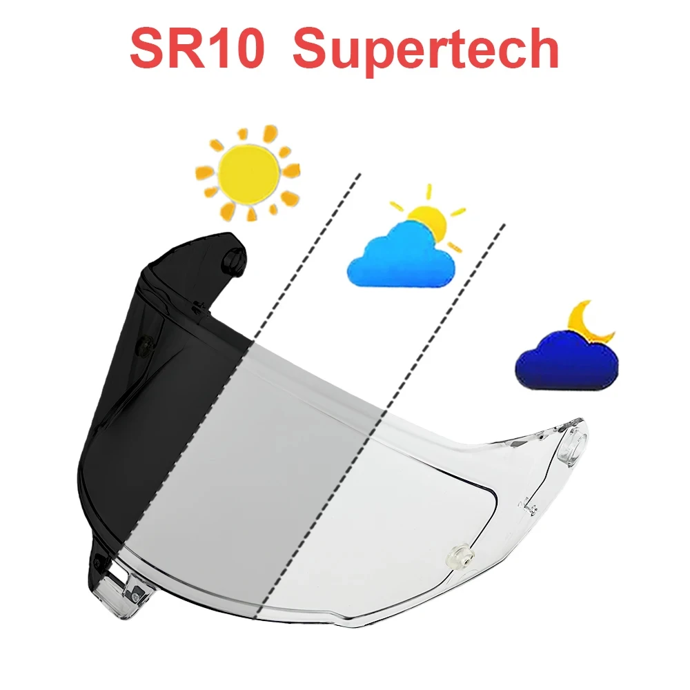 

Фотохромный визор R10 для мотошлема Alpinestars Supertech R10, сменная линза с серебристо-красным покрытием