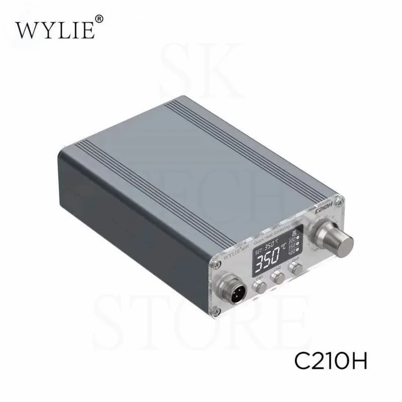 Wylie C210H + Hot Air Gun Soldering Station 75w 210 Series Soldering Iron Tips push button temperature control