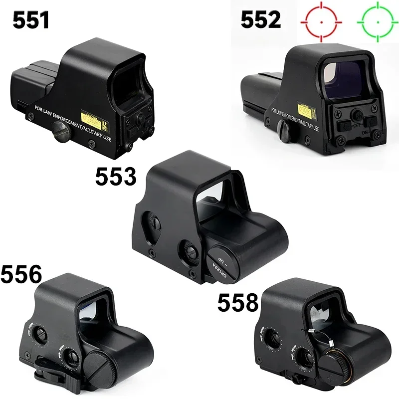 551 552 553 558 Red Green Dot Holographic Sight Scope Hunting Reflex Sight Tactical Hunting Optical Collimator Sight