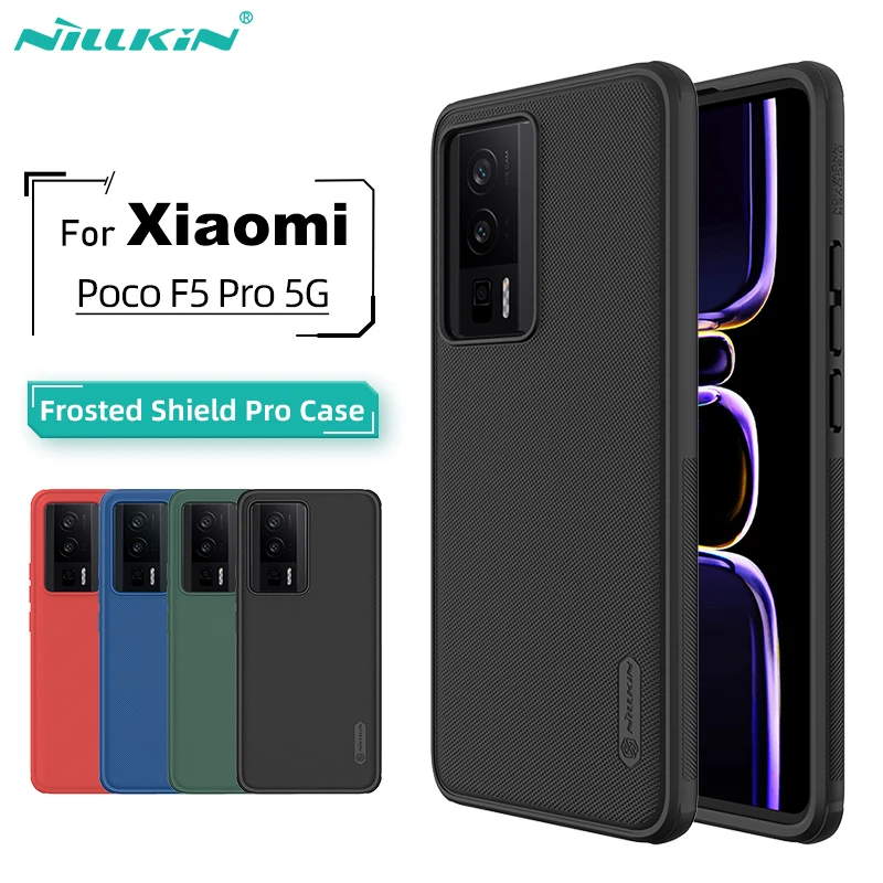 

For Xiaomi Poco F5 Pro 5G Case NILLKIN Super Frosted Shield Pro Ultra-Thin Hard PC Matte Shockproof Back Cover For Poco F5 Pro