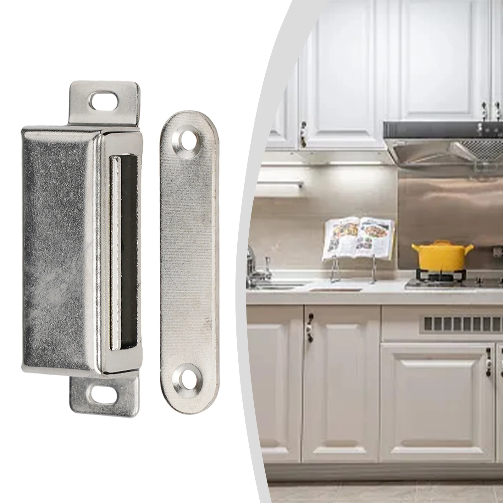 Premium Magnetic Door Catch for Kitchen Cupboards Strong Heavy Duty Magnets 40kg Pull Strength Sturdy and Reliable