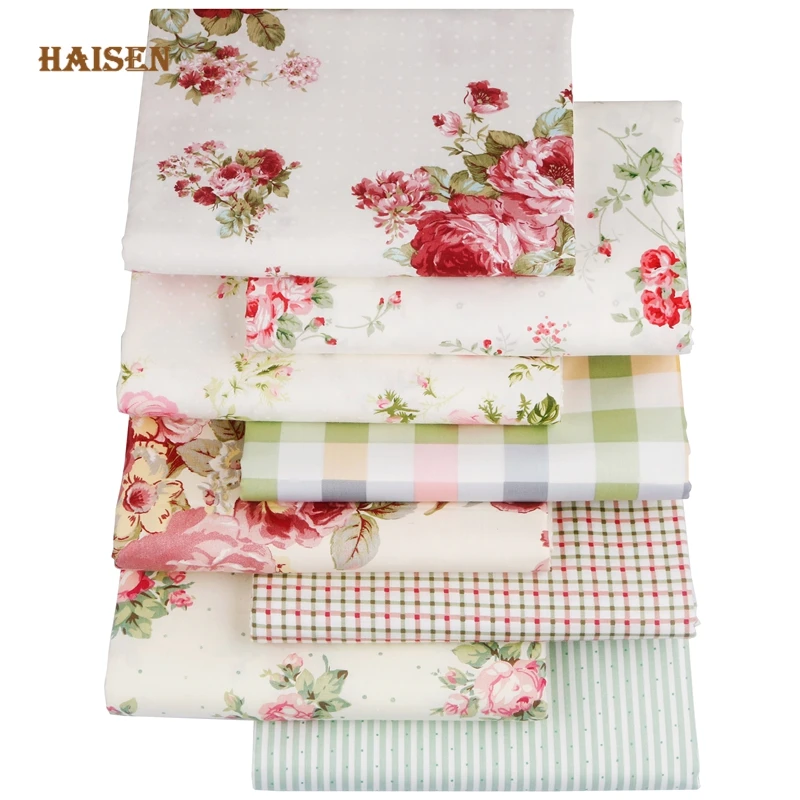 

Rose Flowers Printed Cotton Fabric Twill Cloth For DIY Sewing Baby&Kid's Quilt Sheets Dress Handmade Textile Material By Meters