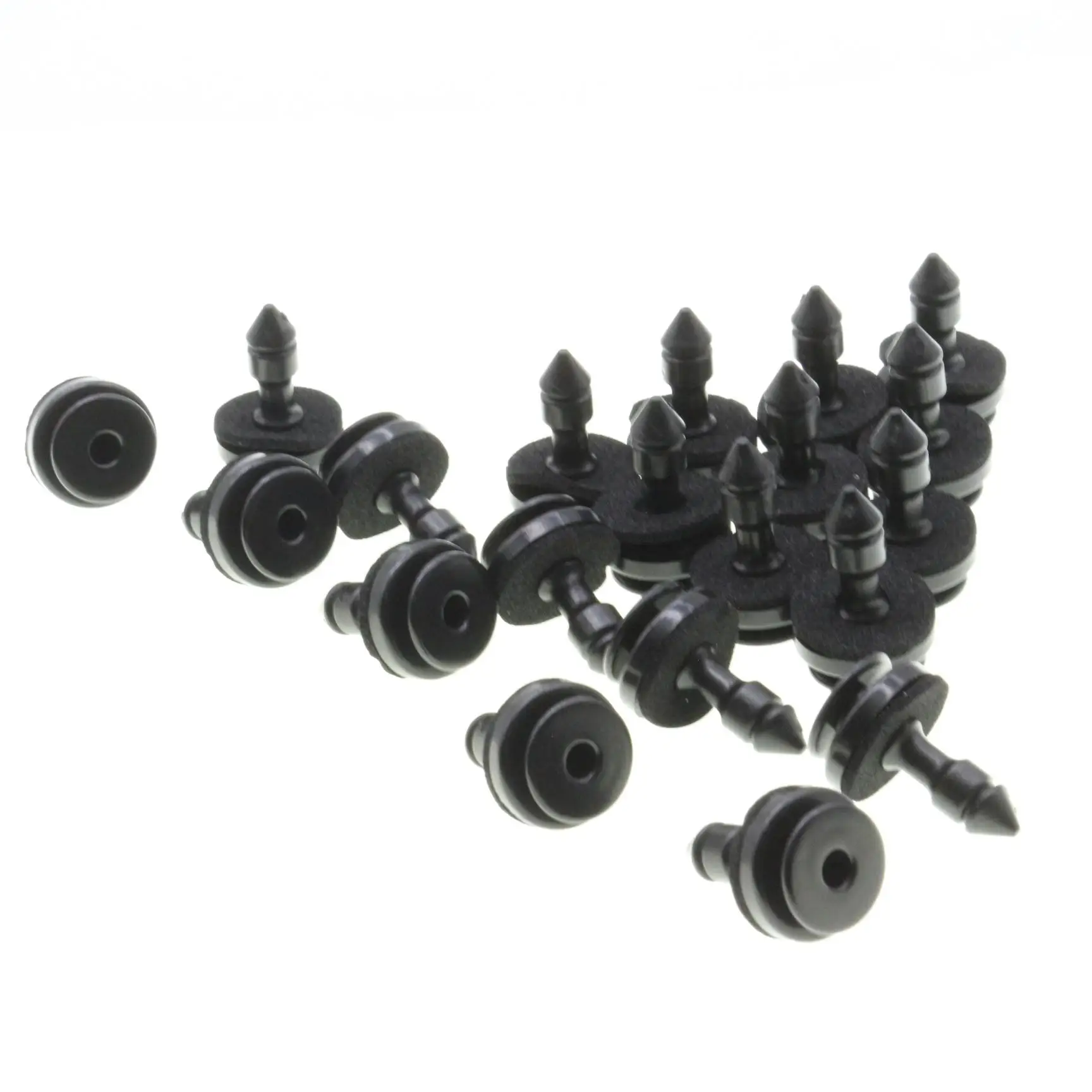 

20 Pieces Nylon Door Trim Panel Clips With Sealer Pins Fit For Jaguar XJ8 XJR Vanden Plas Super V8 XJ 2004-2009 Black Fasteners