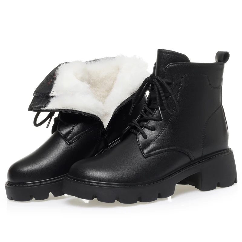 

AIYUQI Women's Winter Boots 2025 New Wool Warm Snow Boots Round Toe Platform Women's Riding Boots