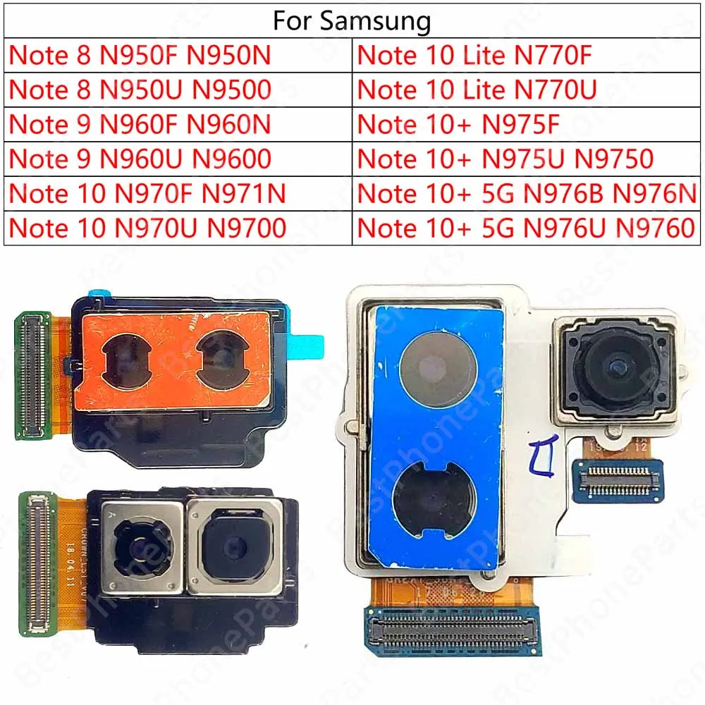 Задняя камера для Samsung Galaxy Note 8 9 10 Lite 10+ Plus 5G N950 N960 N970 N975 N976 N770, модуль задней камеры, гибкий кабель