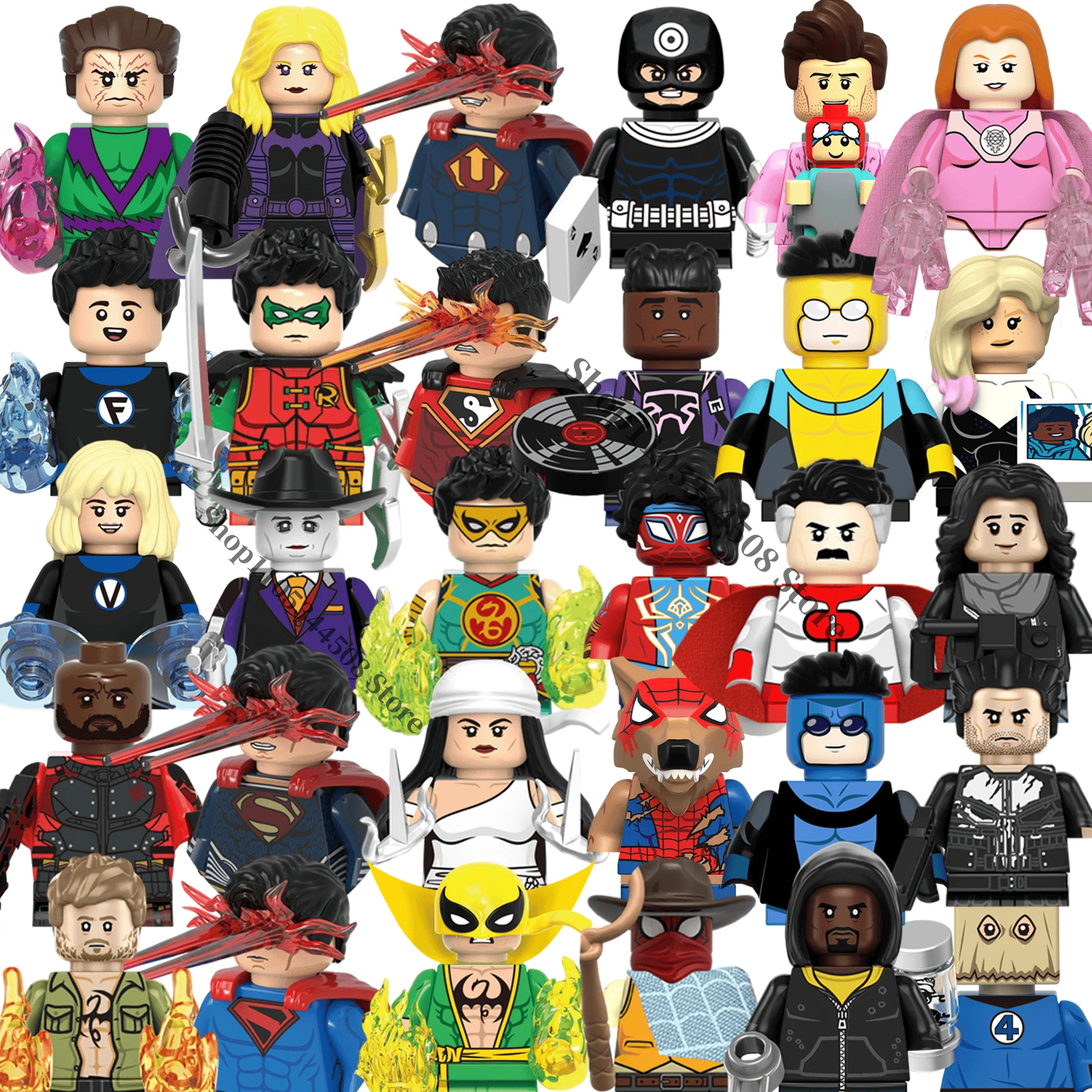 Bloques de Construcción de Superhéroes de Marvel, Batgirl, Riddler, James Gordon, Galactus, Nightwing, Mini Ladrillos de Juguete, Regalo