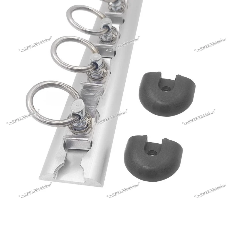 RV Luggage Fixing Rod Curved Guide Rail Movable Buckle Pull Ring Lock Modified Car Fast