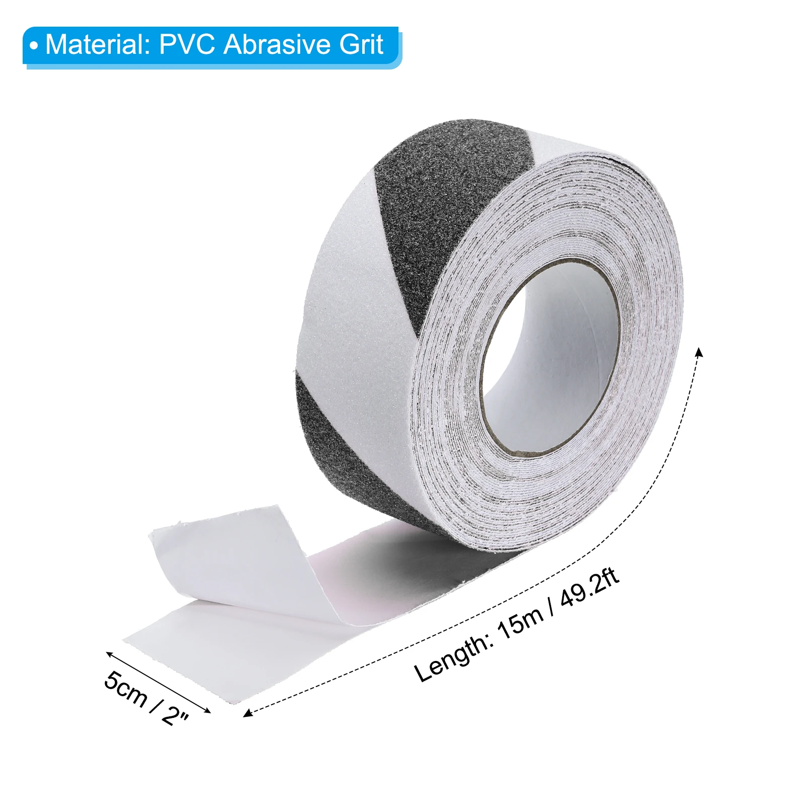 15M Anti Slip Traction Tape 5cm Width Non-Slip Grip Tape Non Skid Tread Safety Tape for Stairs Steps Scooter Deck