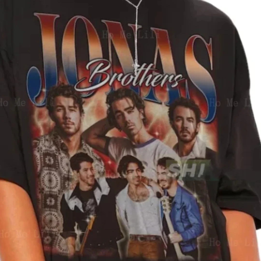 Jonas Brother Vintage Homage Bootleg Men Women Oversized Custom Tee