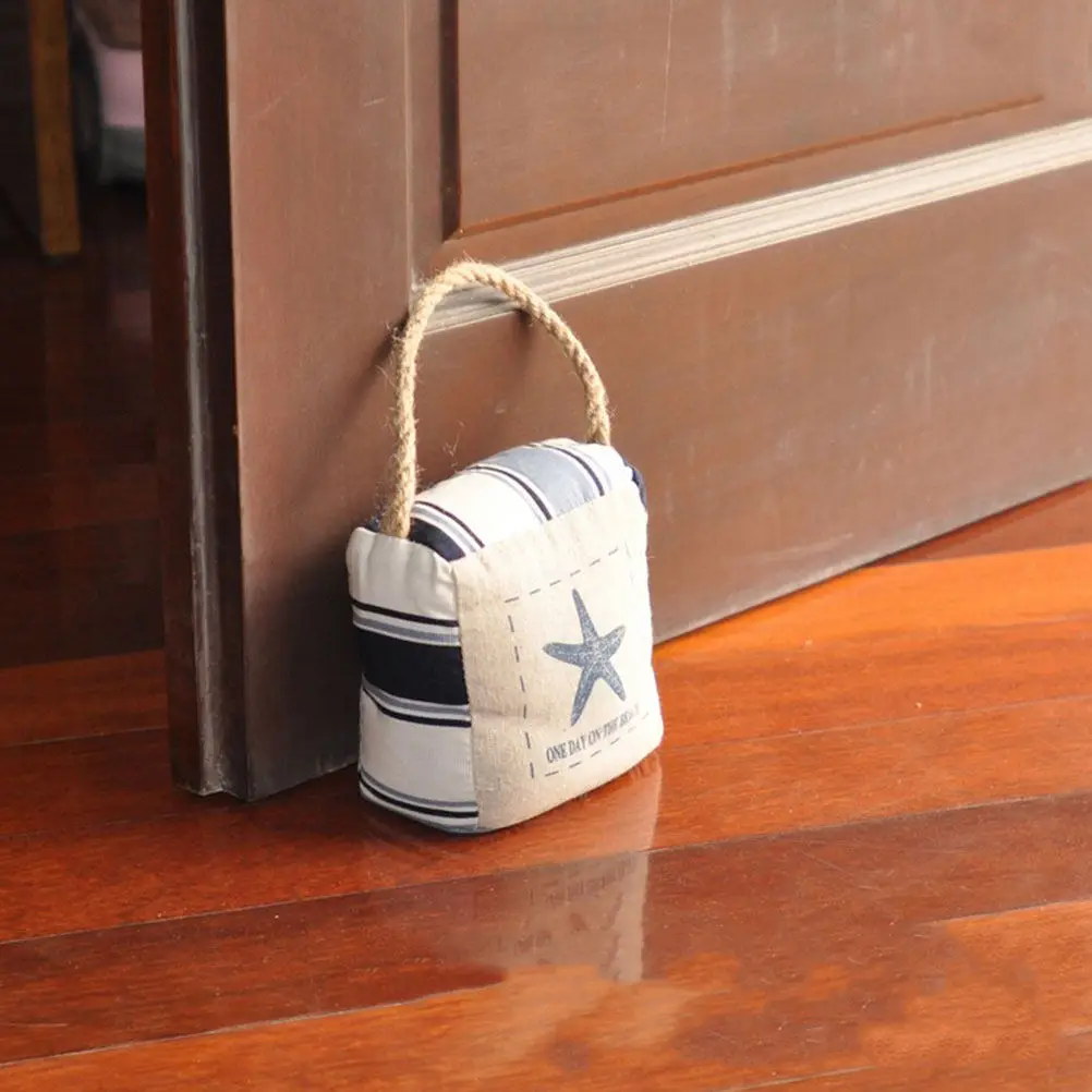 

Sand Door Stop Adorn Mediterranean Anti-Slip Cloth Safety Door Stopper Finger Guard Home Office Decor Emerald Green Decor