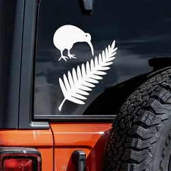 Cute Bird And New Zealand Fern Car Sticker For Laptop Water Bottle Car Truck Motorcycle Vehicle Paint Window Wall Cup Toolbox Gu