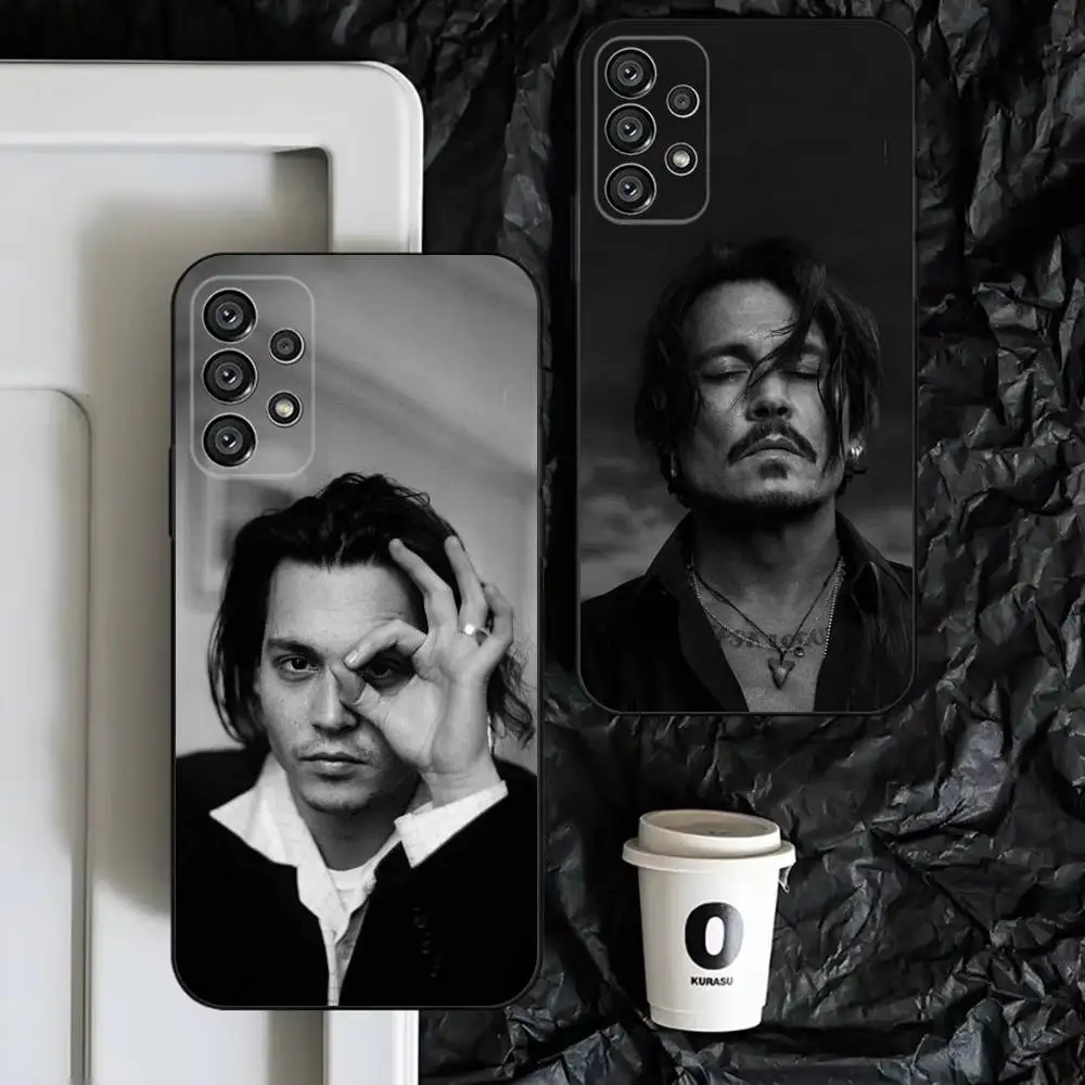 

J-Johnny Depp Phone Case For Samsung S25,S24,S23,S22,S21,S20,S10,Ultra,Plus,Lite,FE,Soft Silicone Black Cover