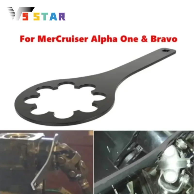 

18-9803 91-17256 91-36235 90100 Bearing Retainer Spanner Nut Wrench Tool Black For 1983-1990 Alpha Gen 1