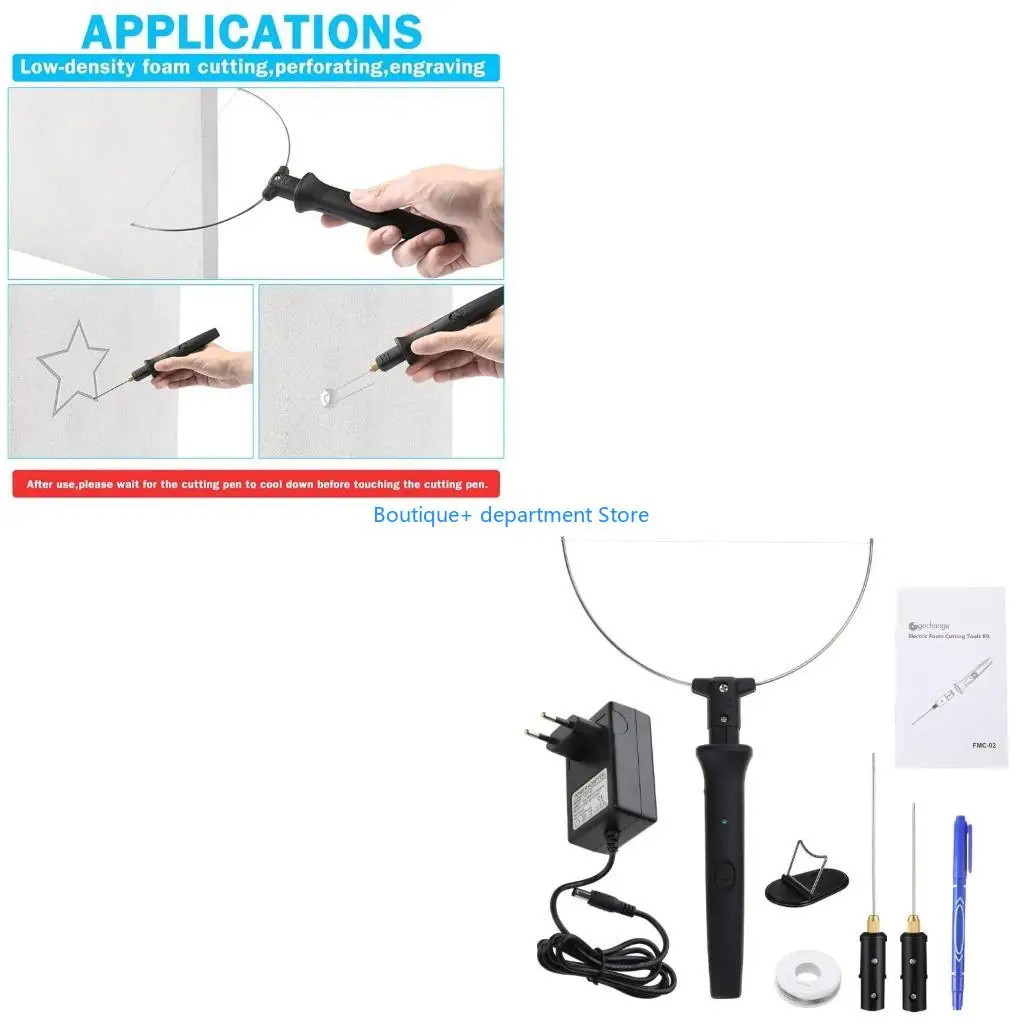 

E1PD 8PCS 18W Electric Styrofoam Cutter Pen Handle Foam Electric Cutting Machine