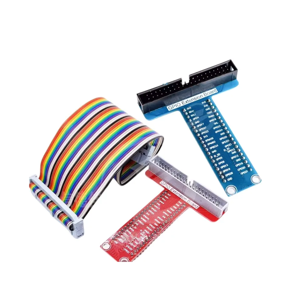 Compatible con Raspberry Pi B + accesorios especiales placa de expansión GPIO tipo T + Placa de desarrollo de cable plano 40P