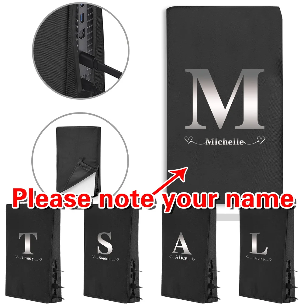 شخصية مخصصة اسم PS5 وحدة التحكم الغبار غطاء مقاوم للماء المضادة للخدش ألعاب الملحقات غطاء المنتجات المخصصة