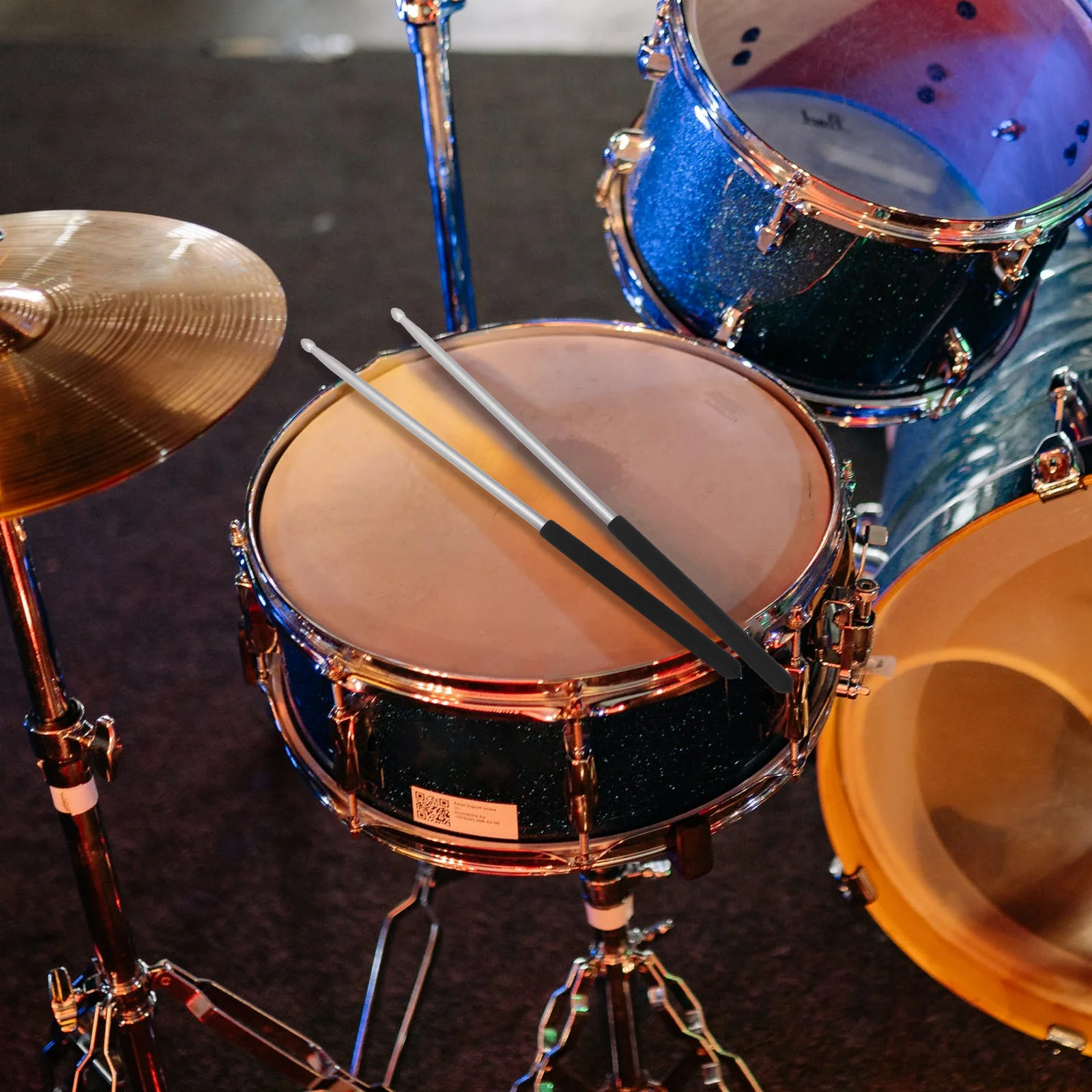 

1Pair 5A Metal Drum Sticks Aluminum Alloy Percussion Instrument For Snare Jazz Drum Durable Stage Performance