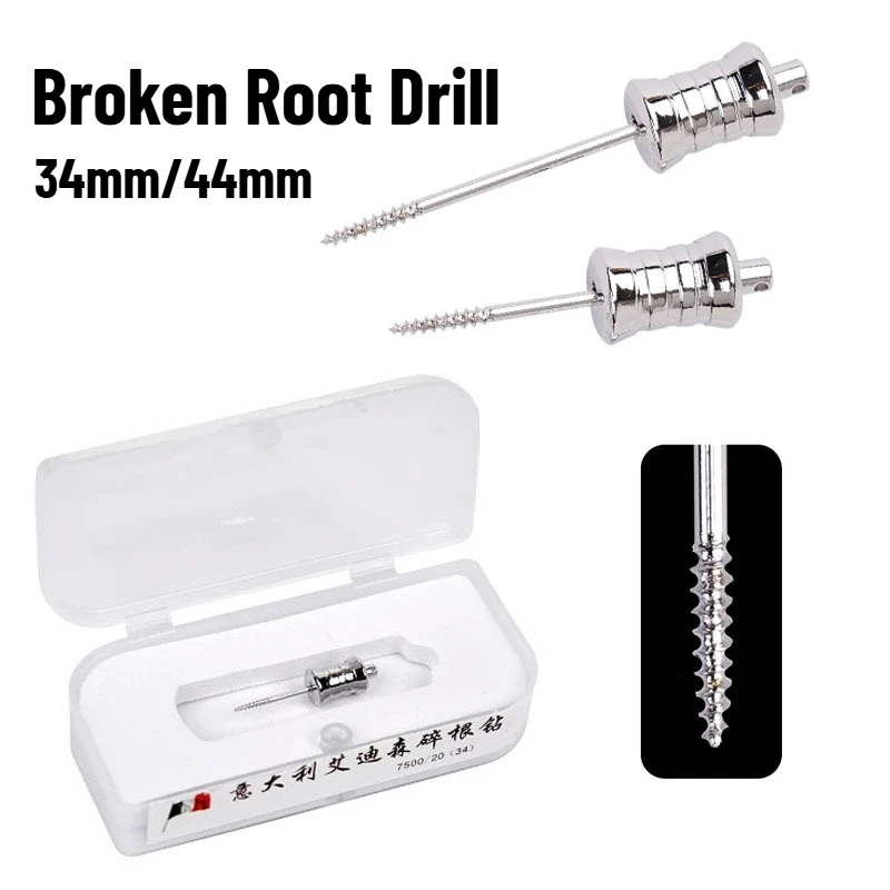 Dental Broken Root Remover Drill Kit Broken Root Drill Stainless Steel Tools Tooth Extraction Screw Dentistry Surgical Supplies