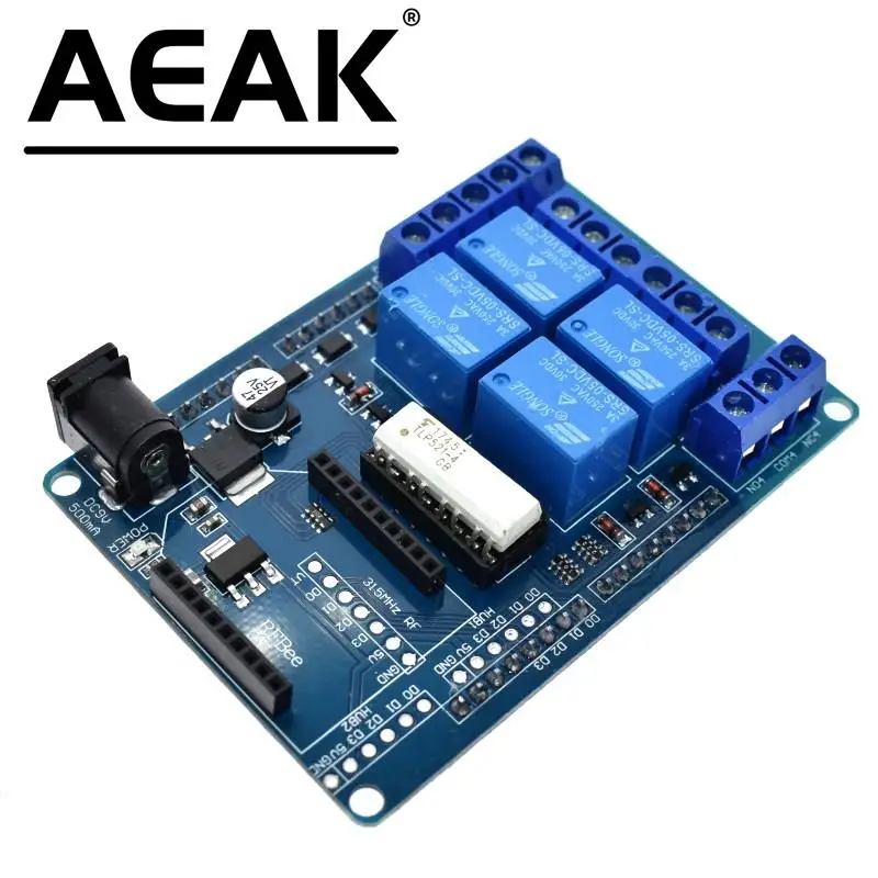 4 Channel 3A 240V Wireless Relay Module Opto-isolator Xbee Bluetooth Bee Relay Shield Expansion Board Switch For Arduino HomeApp
