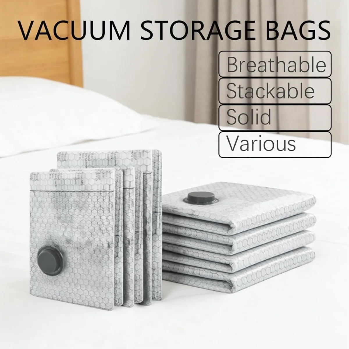 Multi Scene Cordless Vacuum Compression Storage Bags Waterproof Reusable Hand Pump Type for Luggage Cruise Home Storage
