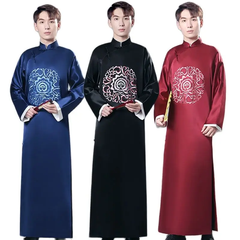 Chinese ancient Costume Hanfu Male Traditional men Clothes embroidered clothing Film TV Stage Performance garment