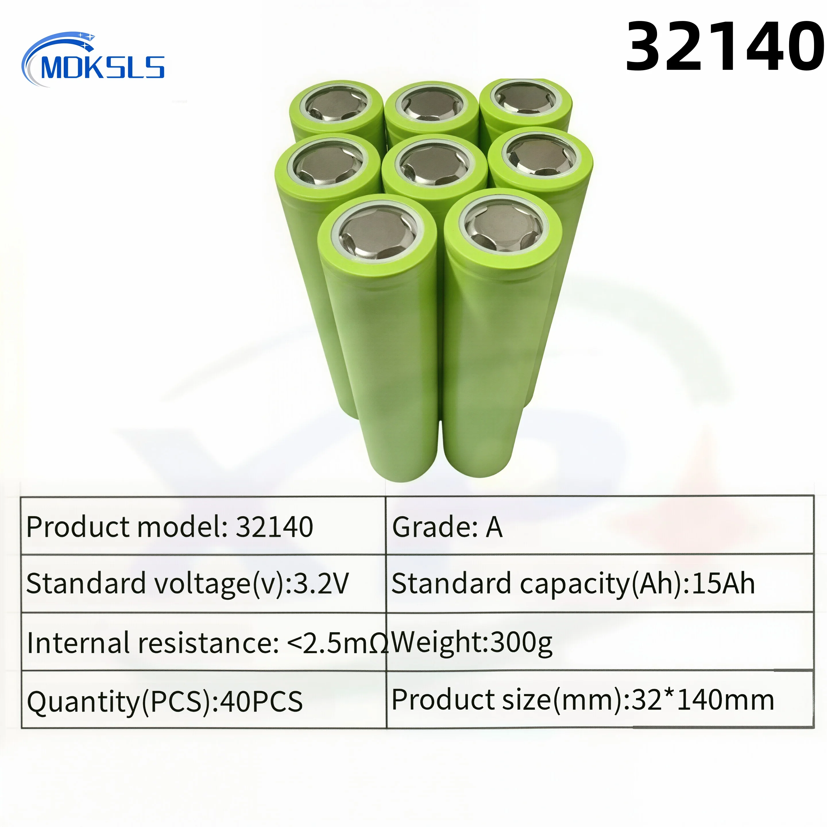2026 3.2V 32140 15Ah Lithium Iron Phosphate Lithium-Ion Battery DIY 4S 12V 24V RV Camping Car Golf Cart Solar Power Tool