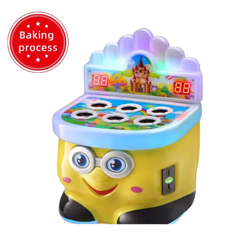 

Coin-operated whack-a-mole machine children's electric supermarket Dingdang hammer commercial game console toy Games Hobbies