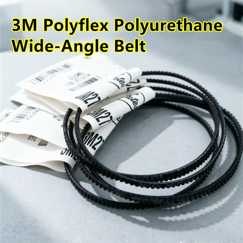 Polyflex 3M Series Polyurethane Wide-Angle Triangular Belt for: 3D Printers, Lathes, Water Tank Belts 3M180~3M750 American Brand