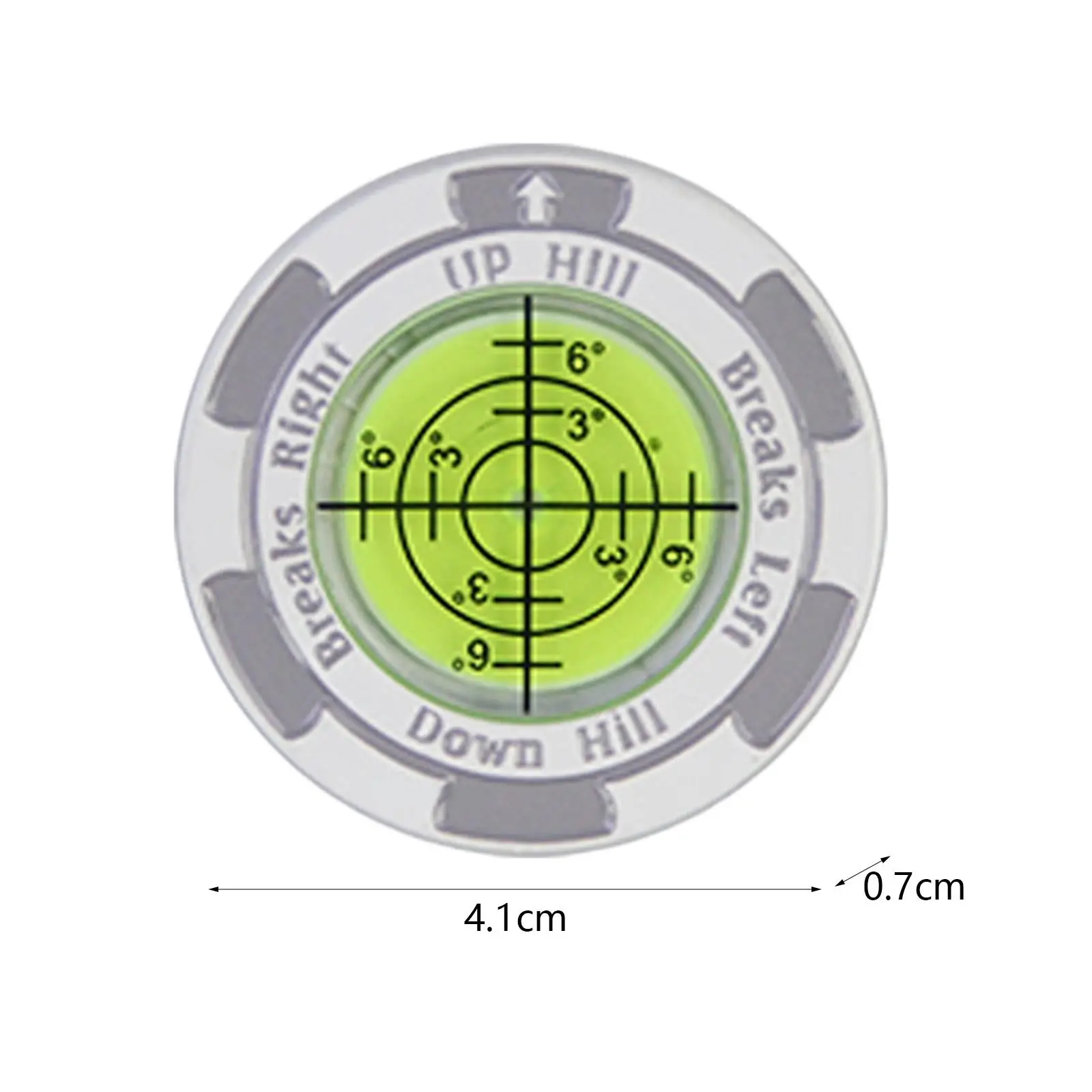 Golf Putting Green Reader Stylish Men Women Golf Training Aid High Precision White