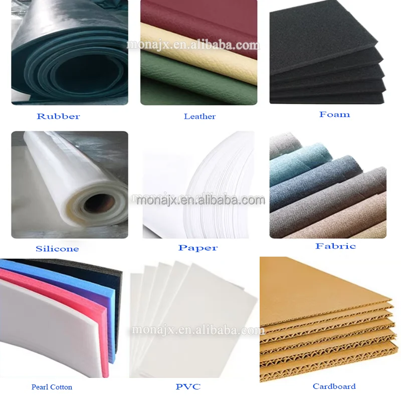 Rubber Leather Sponge Foam Cotton Corrugated Paper Non-woven Fabric Plastic Adhesive Board CNC Cutting and Slitting Machine