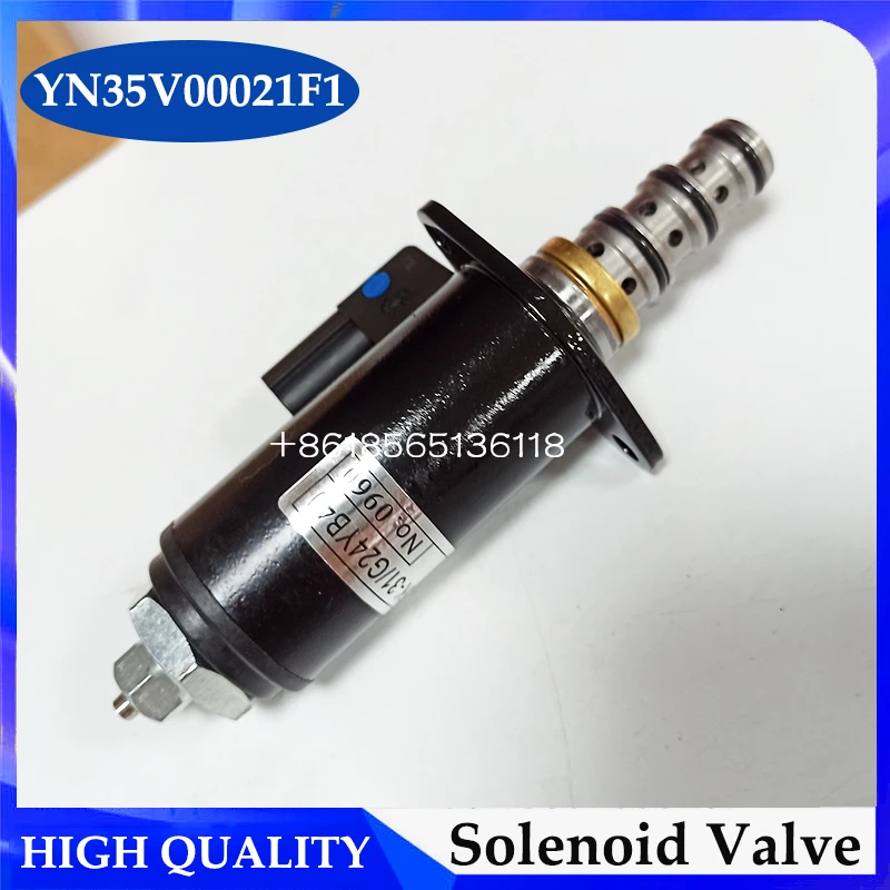 Katup Solenoid Pompa Hidraulik Ekskavator SK200-3 KWE5K-31/G24YB40 YN35V00021F1 SKY5/G24-S