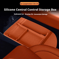 For Leapmotor C10 C16 2026 Center Console Storage Box Armrest Lower Storage Box Silicone Anti-Slip Organizer Car Accessories