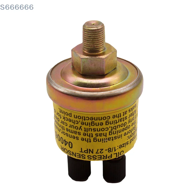 범용 자동차 1/8 NPT 교체 엔진 듀얼 엔드 디자인 오일 압력 센서 애프터 마켓 게이지 자동차 액세서리