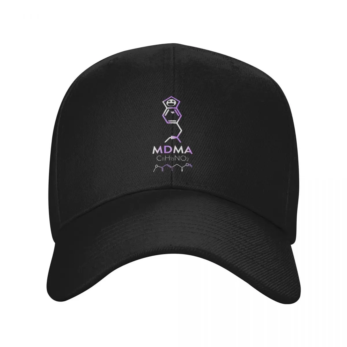 MDMA molecule - chemistry element Baseball Cap Icon fishing hat Caps Women Men's