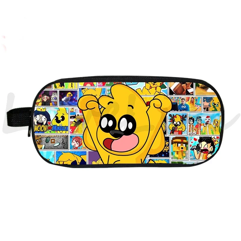 Los Compas Pencil Case Cosmetic Cases Kids Pencil Pouch School Supplies Mikecrack Pen Bag Cartoon Compadretes Stationery Box